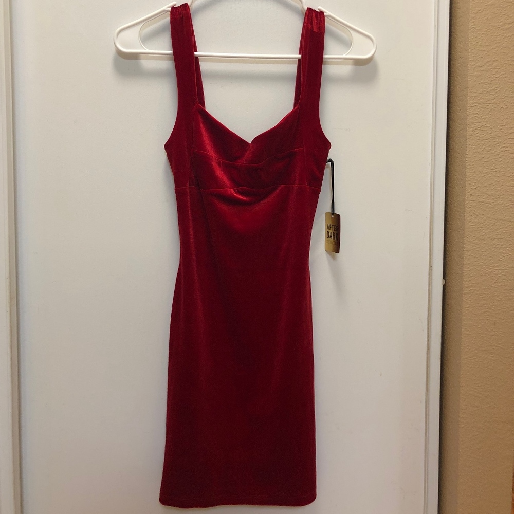 Red Velvet Mini Dress
